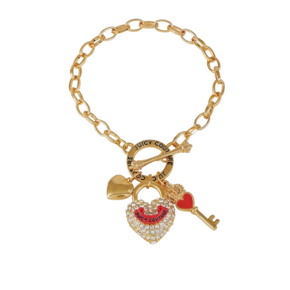 Juicy Couture Heart and lock bracelet